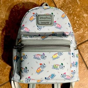 Disney Parks Dumbo the Flying Elephant Loungefly Light Blue Mini Backpack